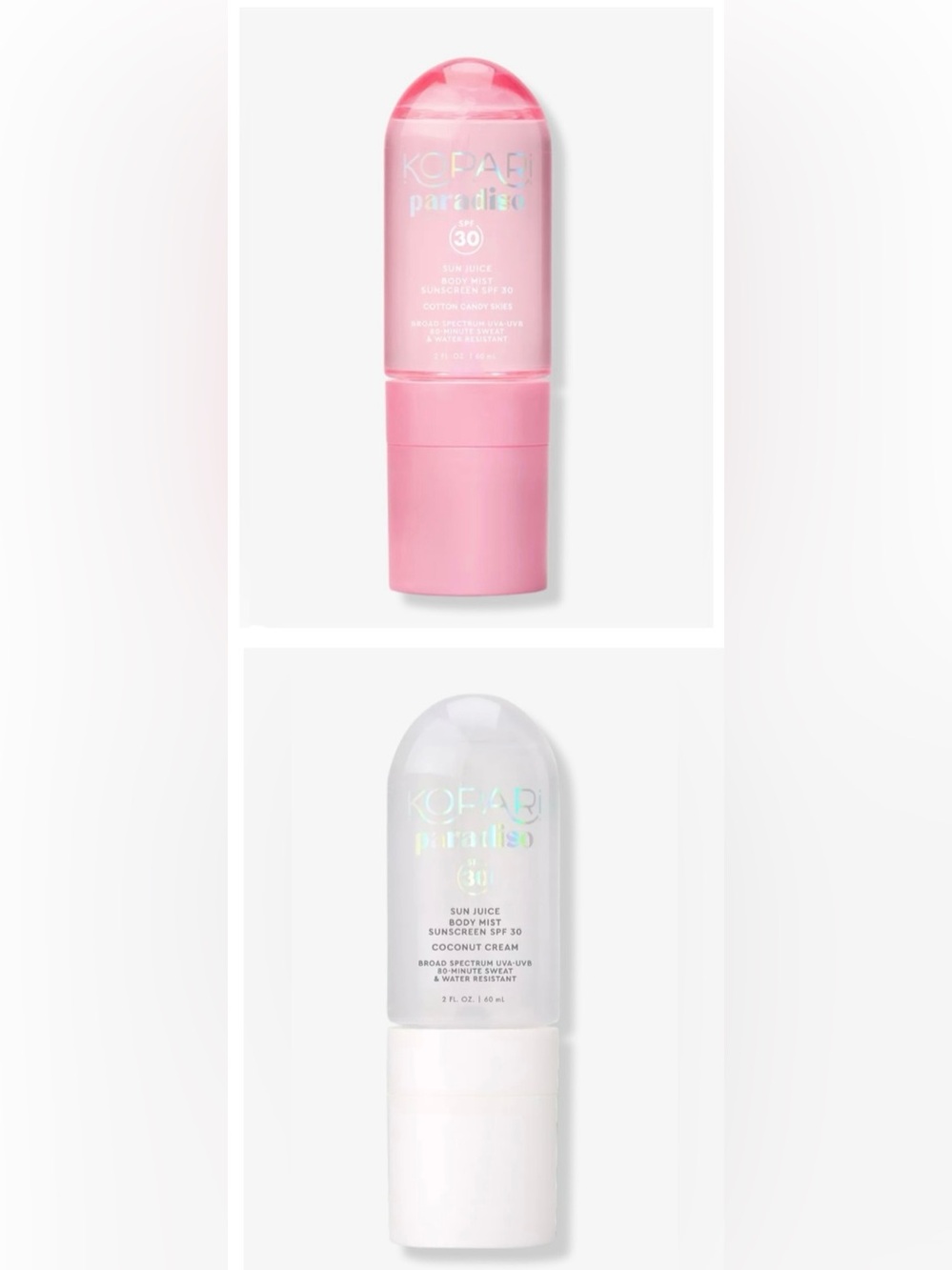 Kopari Beauty Sun Juice Body Mist Sunscreen SPF 30 2.0oz (You Pick 1)